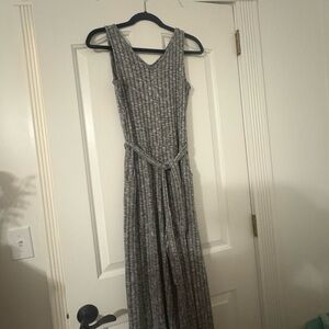 Justice Gray Striped Knit Top